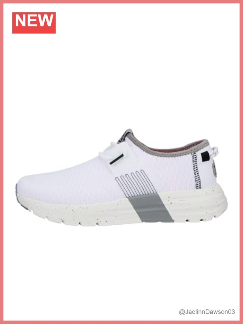 Wide Fit Slip On Sneaker Breathable Mesh Elastic Laces Lightweight